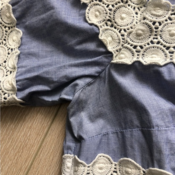Banana Republic Blue Lace Detailed Top - Picture 12 of 12